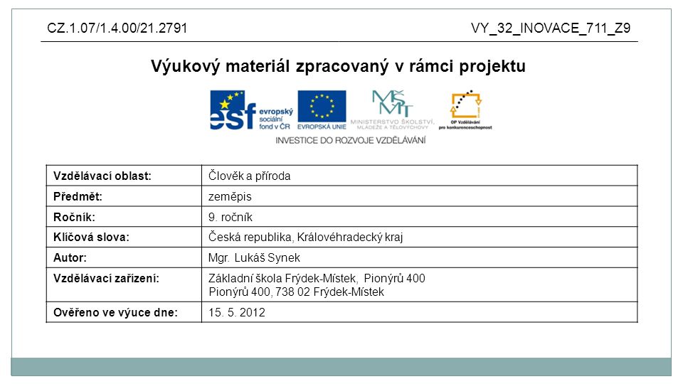 V Ukov Materi L Zpracovan V R Mci Projektu Ppt St Hnout